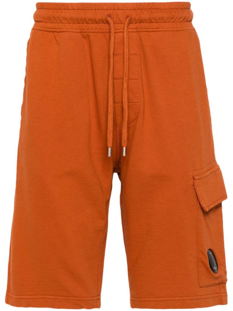 C.P. Company Lens-detail fleece track shorts - Orange von C.P. Company