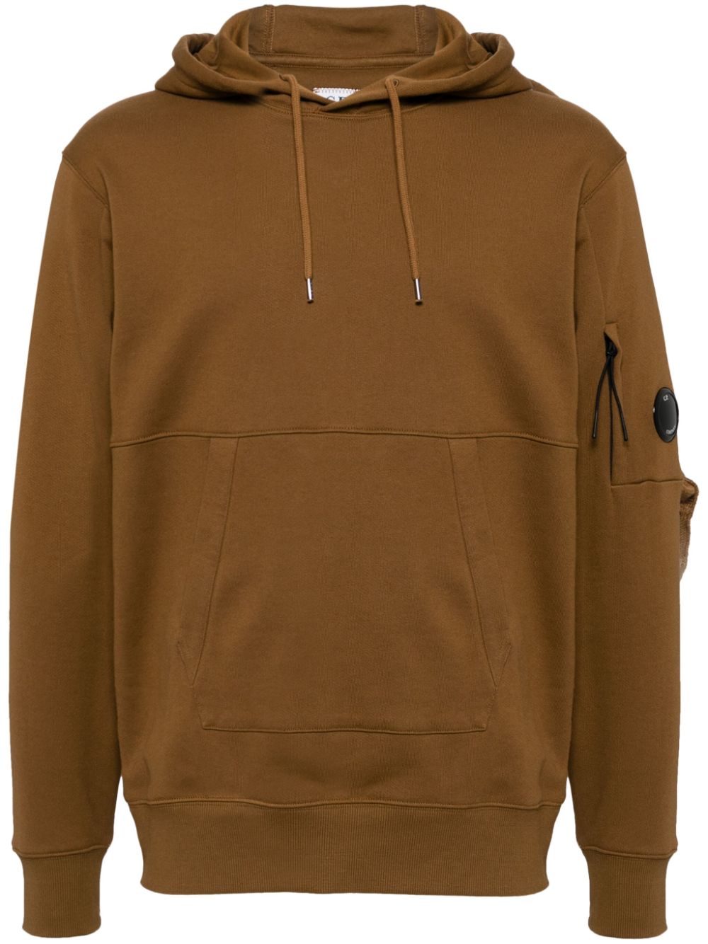 C.P. Company Lens diagonal-raised hoodie - Brown von C.P. Company