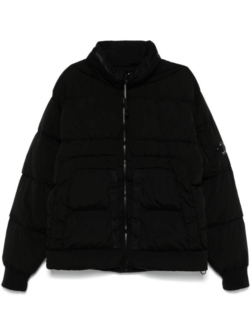 C.P. Company Lens-embellished padded jacket - Black von C.P. Company