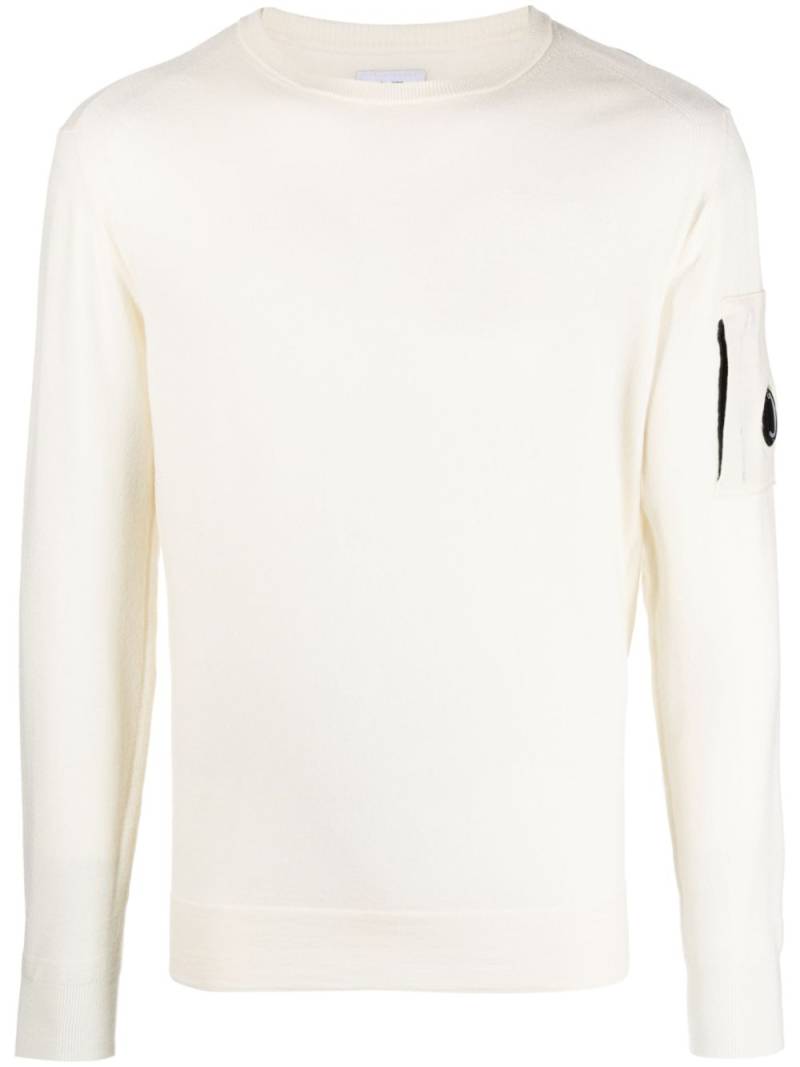 C.P. Company Lens-detail sweatshirt - White von C.P. Company