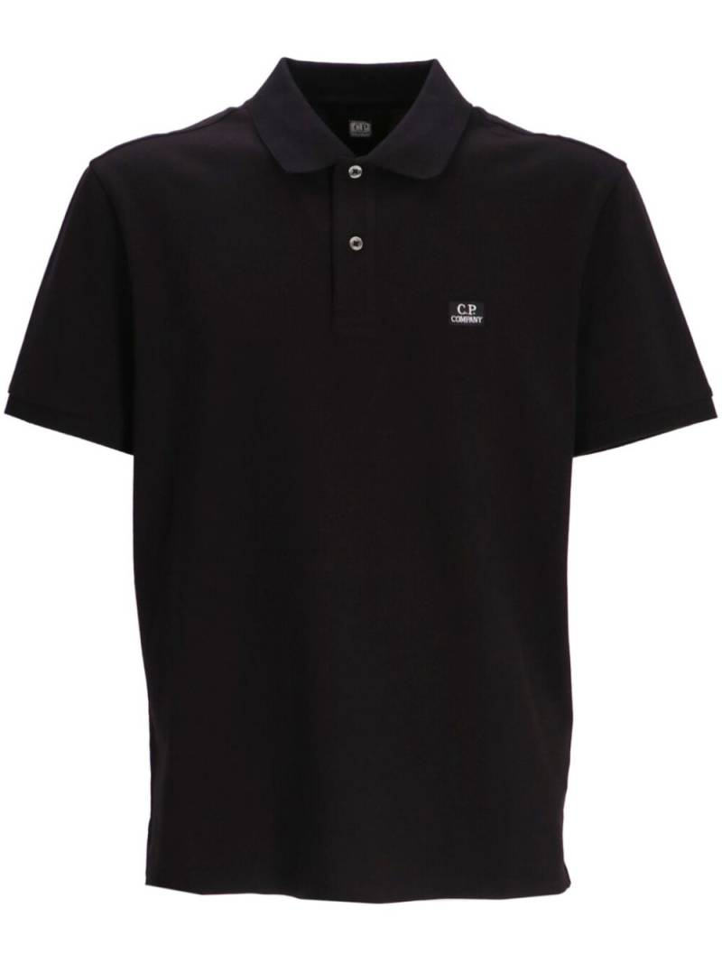 C.P. Company Logo polo shirt - Black von C.P. Company