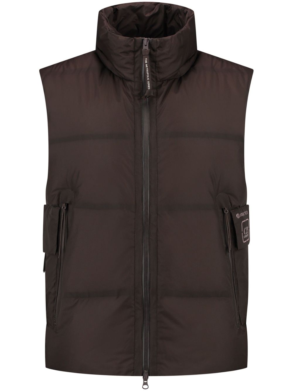 C.P. Company Pertex gilet - Brown von C.P. Company