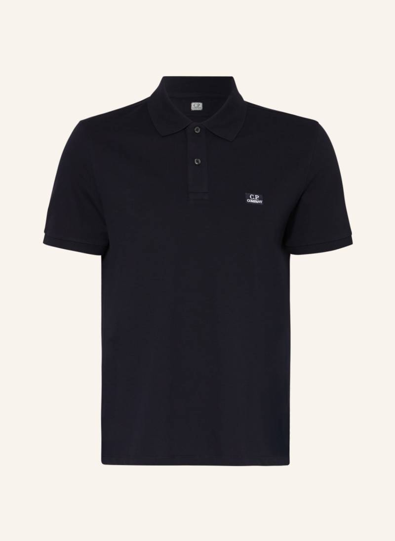 C.P. Company Piqué-Poloshirt blau von C.P. Company