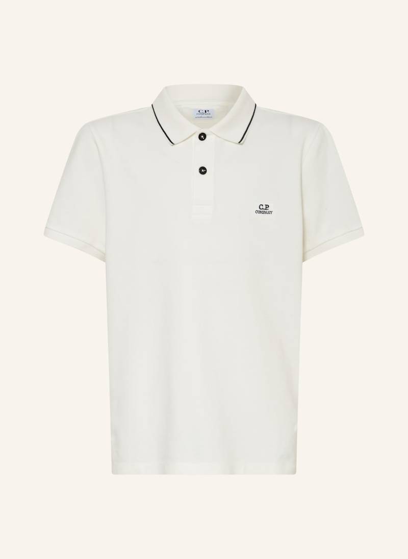 C.P. Company Piqué-Poloshirt weiss von C.P. Company