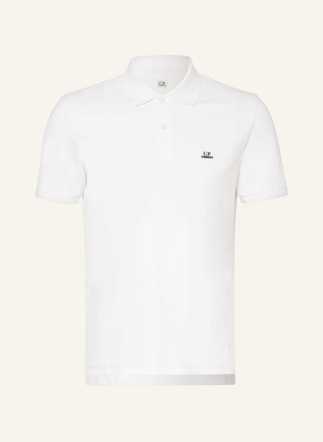 C.P. Company Piqué-Poloshirt weiss von C.P. Company