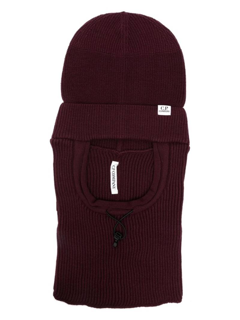 C.P. Company beanie balaclava - Red von C.P. Company