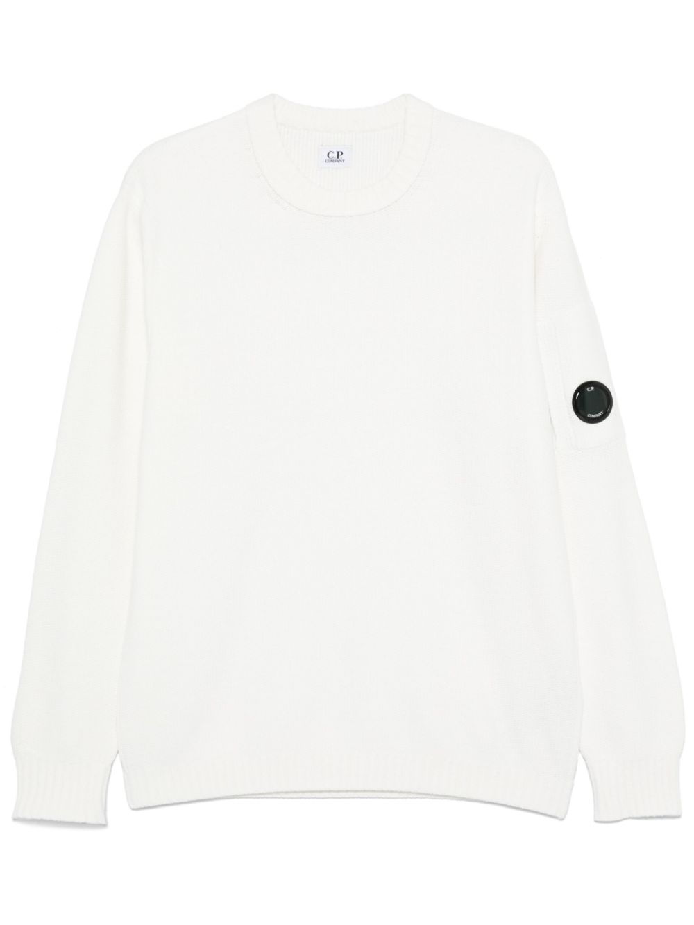 C.P. Company chenille crew-neck sweater - White von C.P. Company