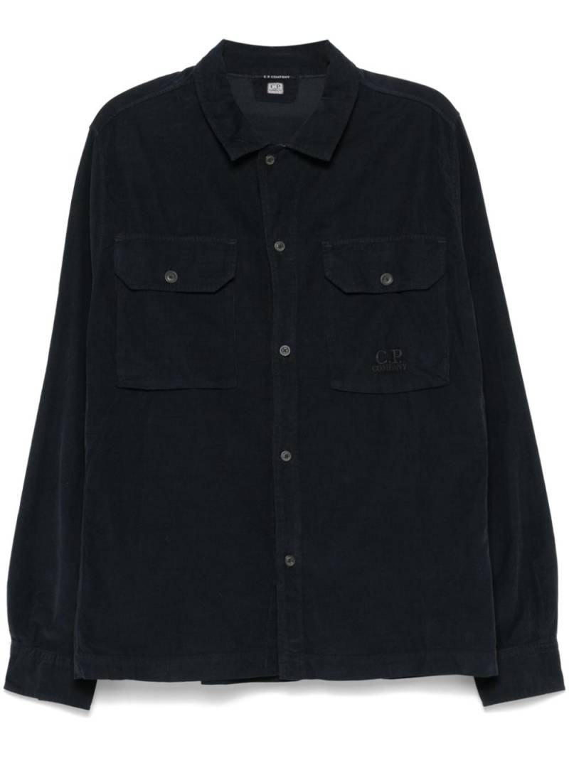 C.P. Company corduroy overshirt - Blue von C.P. Company