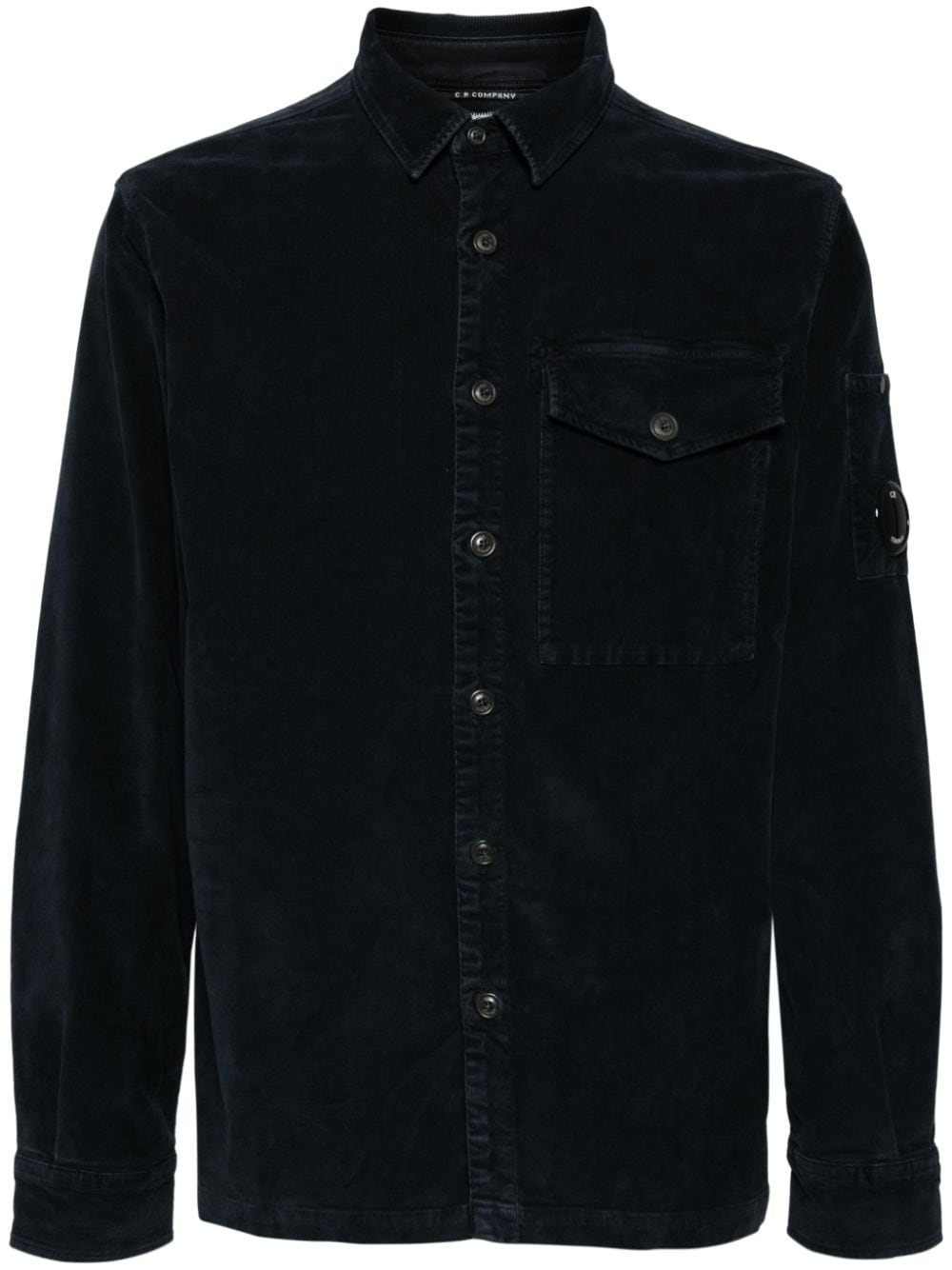 C.P. Company Lens corduroy shirt - Blue von C.P. Company