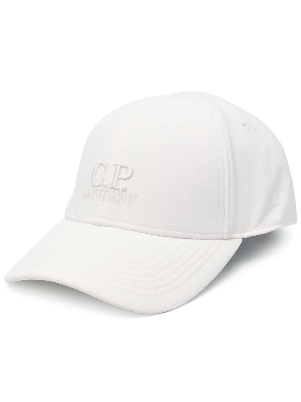 C.P. Company embroidered-logo Shell-R cap - White von C.P. Company