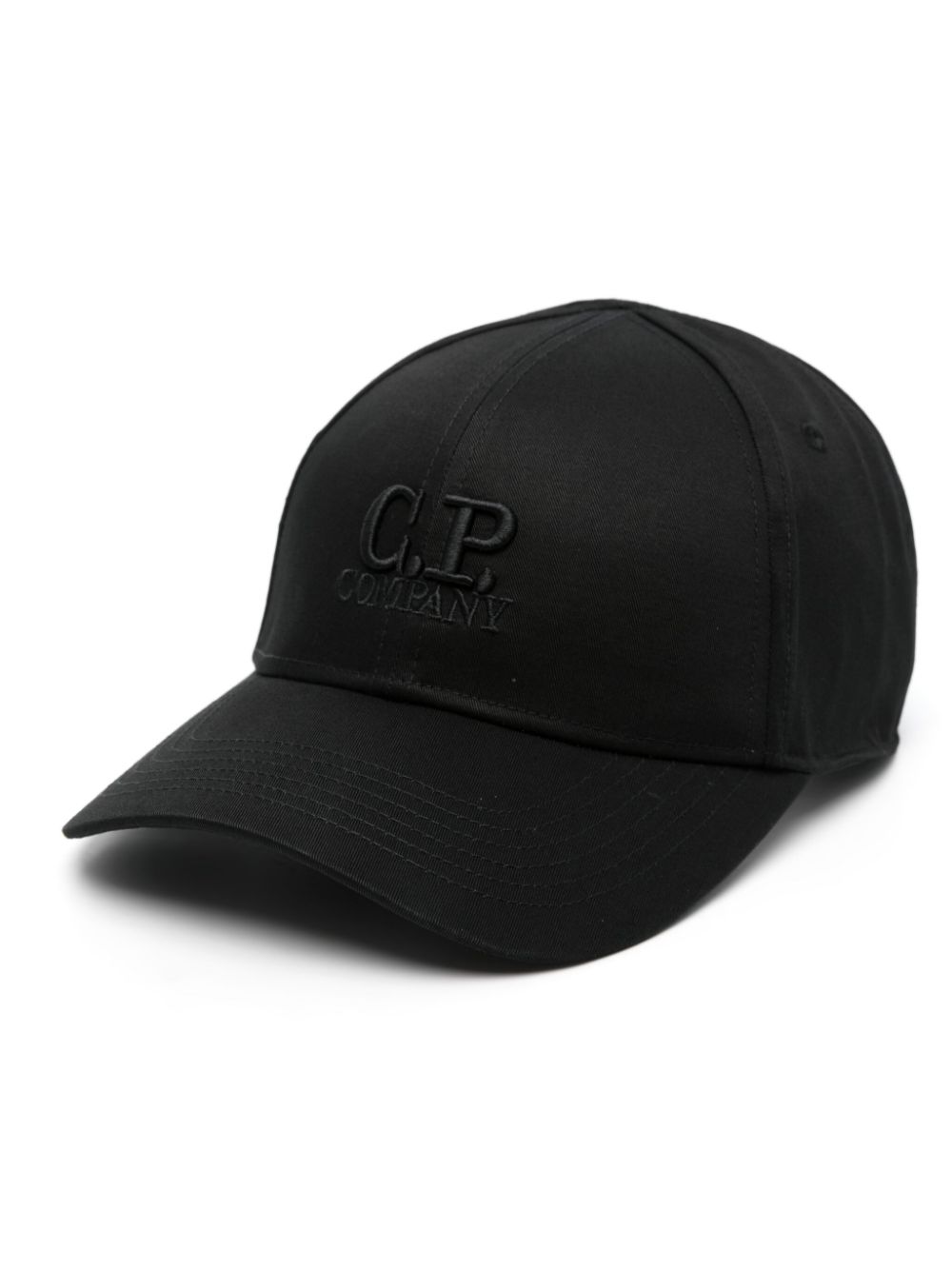 C.P. Company embroidered-logo cotton cap - Black von C.P. Company