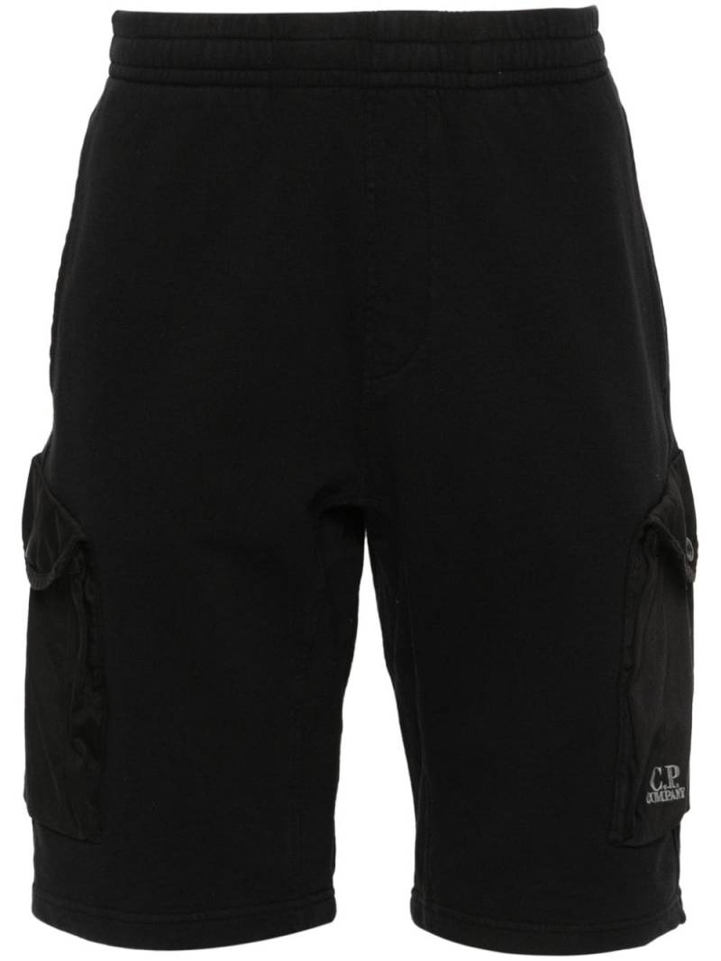 C.P. Company embroidered-logo cotton track shorts - Black von C.P. Company