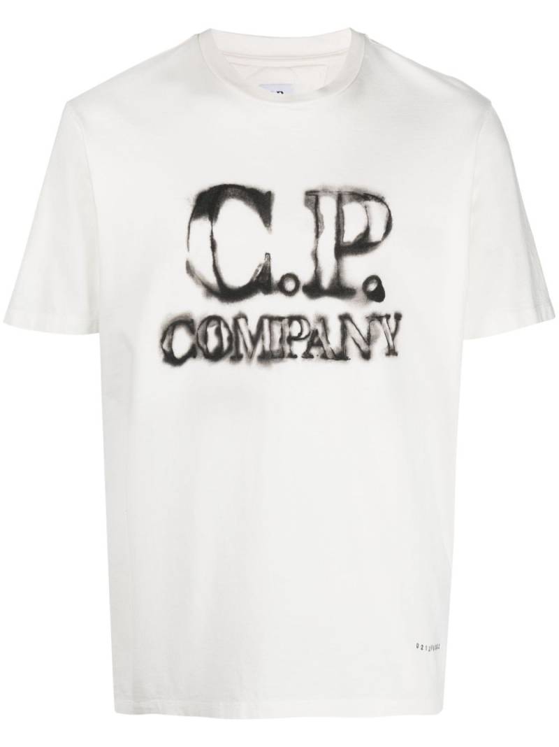 C.P. Company faded logo-print T-shirt - White von C.P. Company