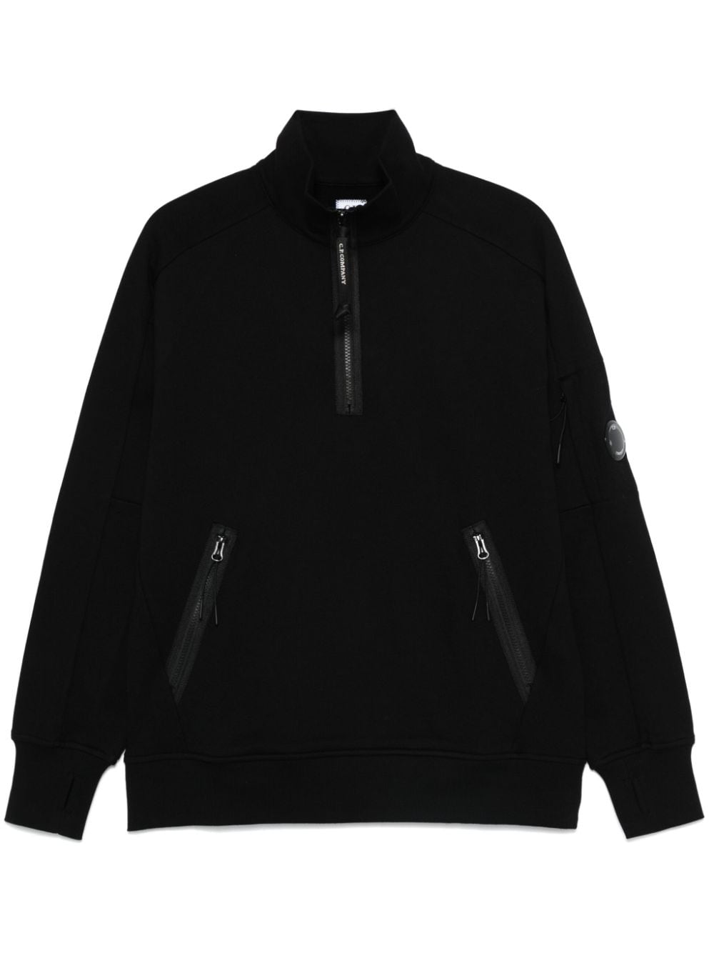 C.P. Company fleece half-zip sweatshirt - Black von C.P. Company