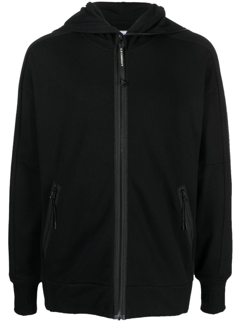 C.P. Company goggle-detail hood zipped hoodie - Black von C.P. Company