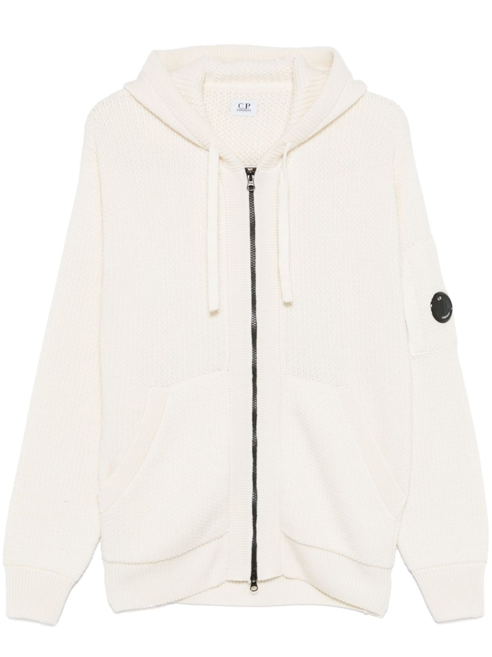 C.P. Company hooded cardigan - White von C.P. Company