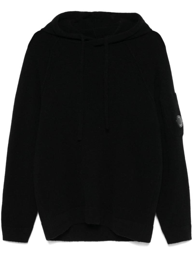 C.P. Company knitted hoodie - Black von C.P. Company