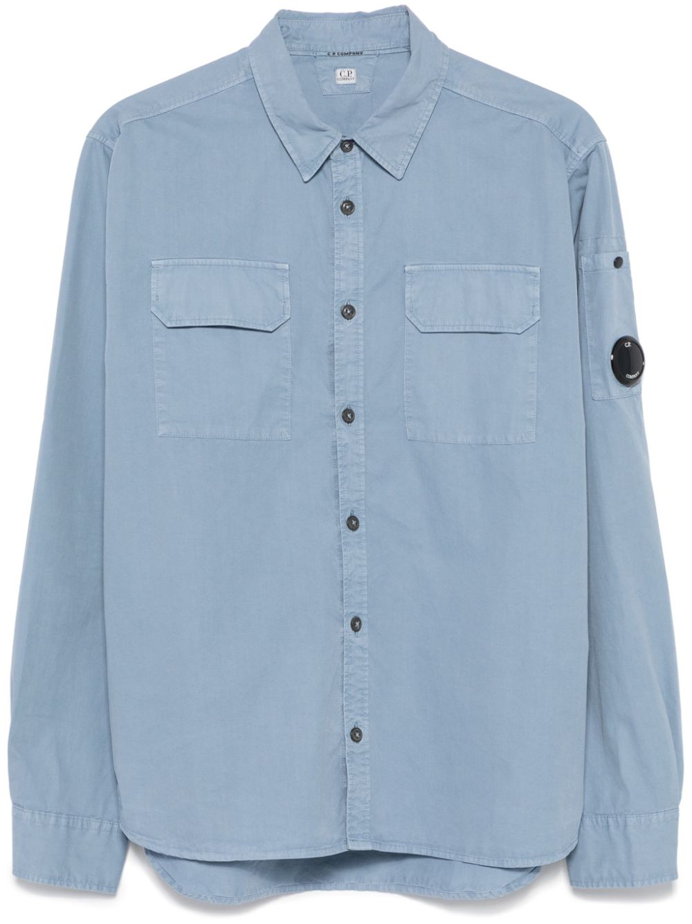 C.P. Company lens-detail gabardine shirt - Blue von C.P. Company