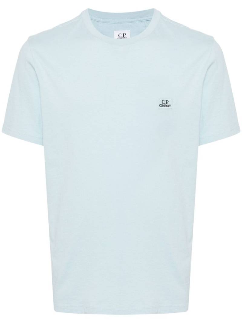 C.P. Company logo-appliqué cotton T-shirt - Blue von C.P. Company