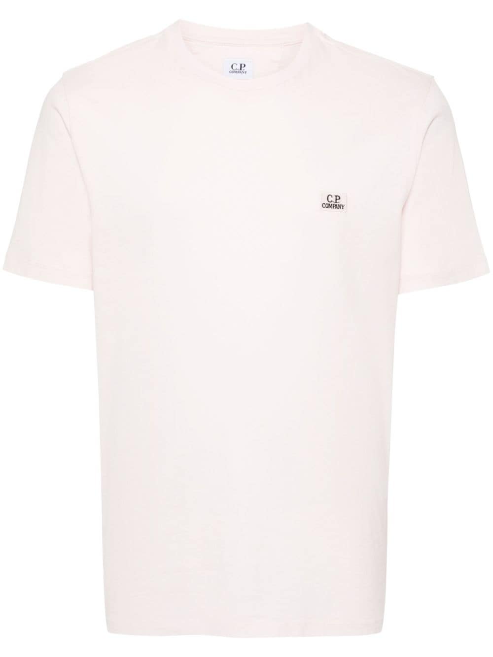 C.P. Company logo-appliqué cotton T-shirt - Pink von C.P. Company