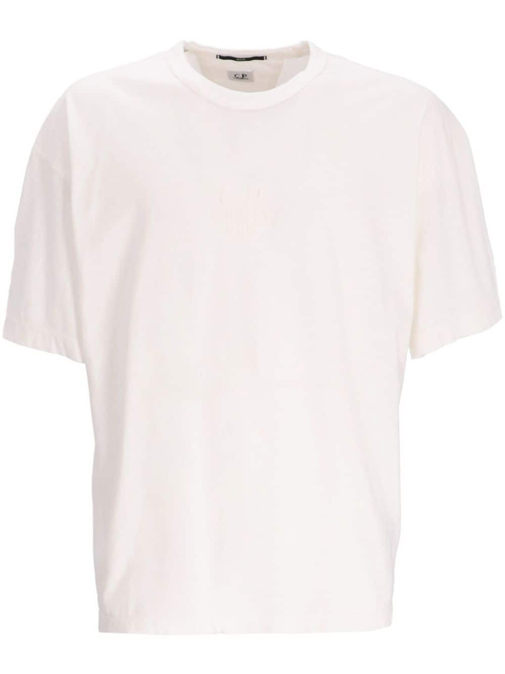 C.P. Company logo cotton T-shirt - Neutrals von C.P. Company