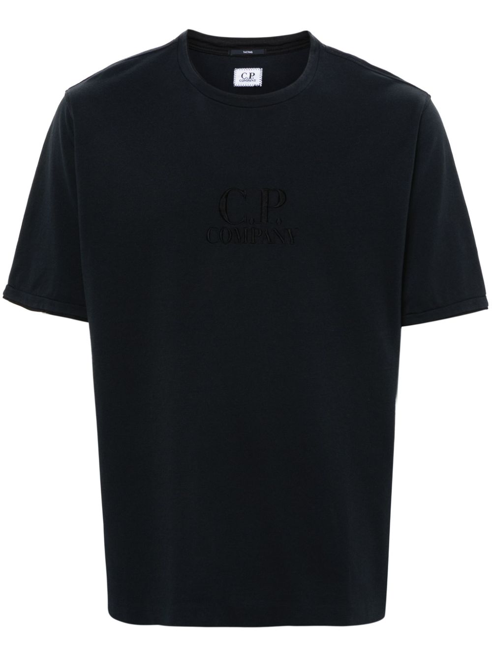 C.P. Company logo-embroidered T-shirt - Black von C.P. Company