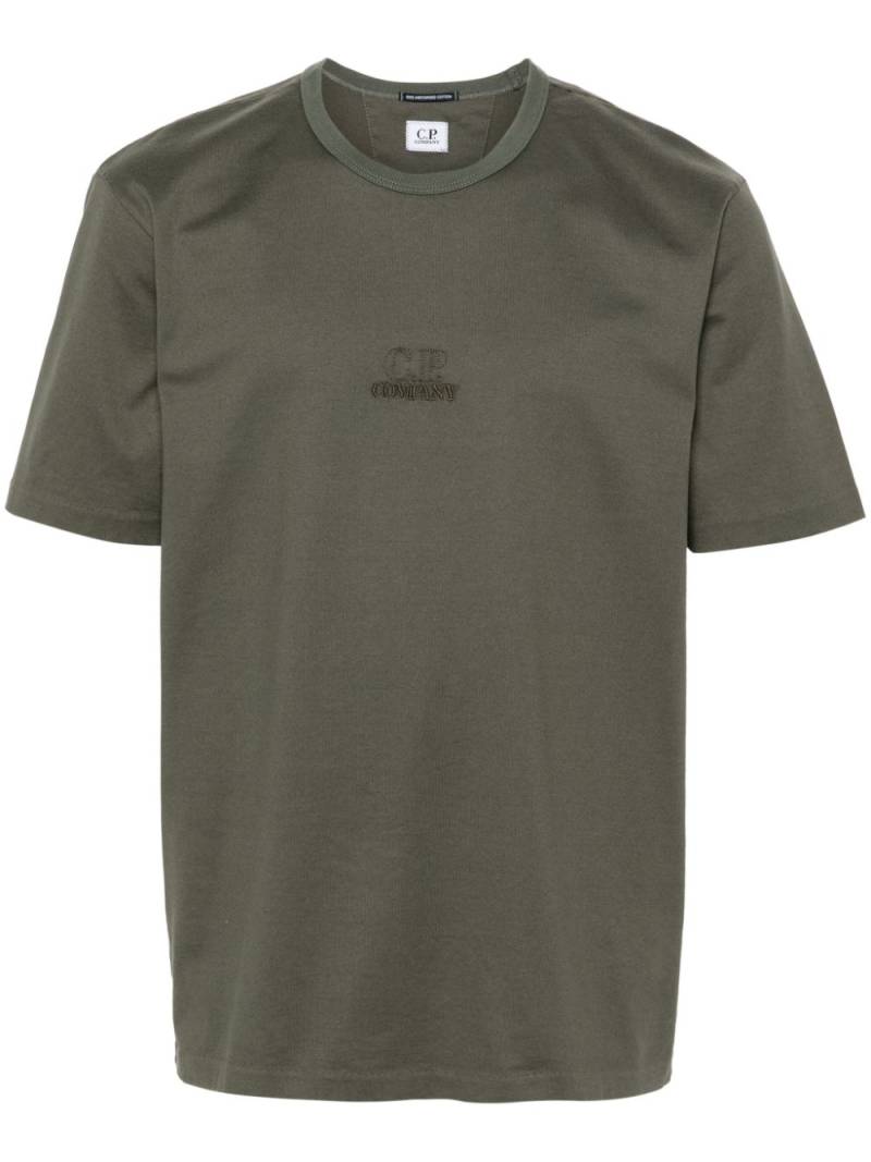 C.P. Company logo-embroidered T-shirt - Green von C.P. Company