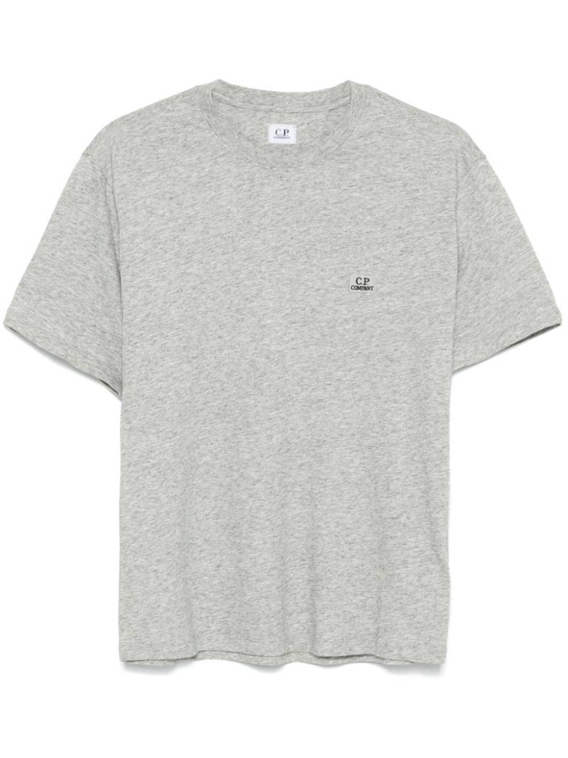 C.P. Company logo-embroidered T-shirt - Grey von C.P. Company