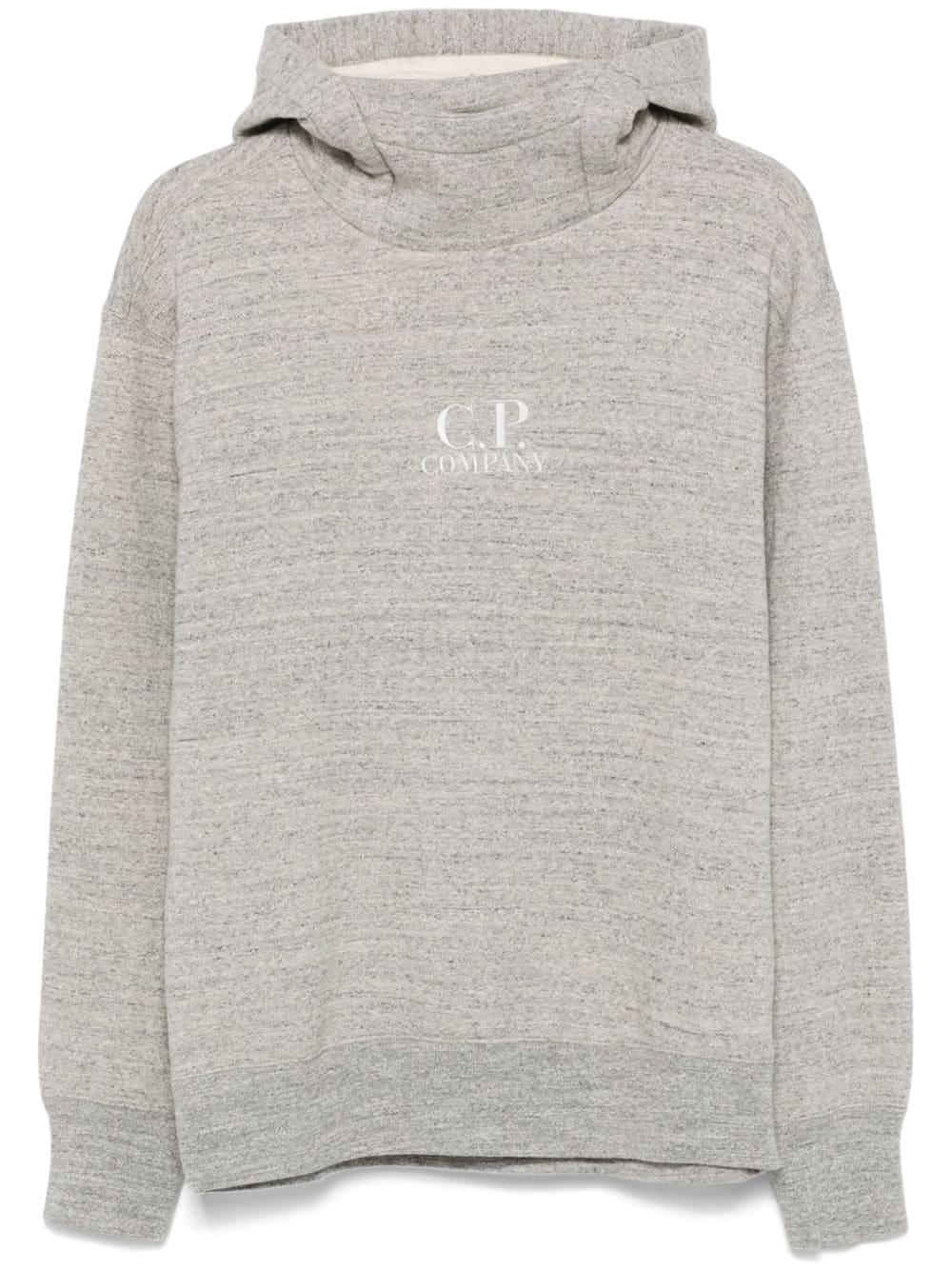 C.P. Company logo-embroidered hoodie - Grey von C.P. Company