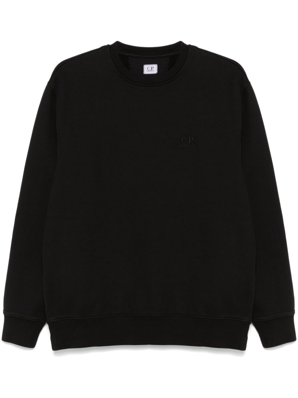 C.P. Company logo-embroidered sweatshirt - Black von C.P. Company