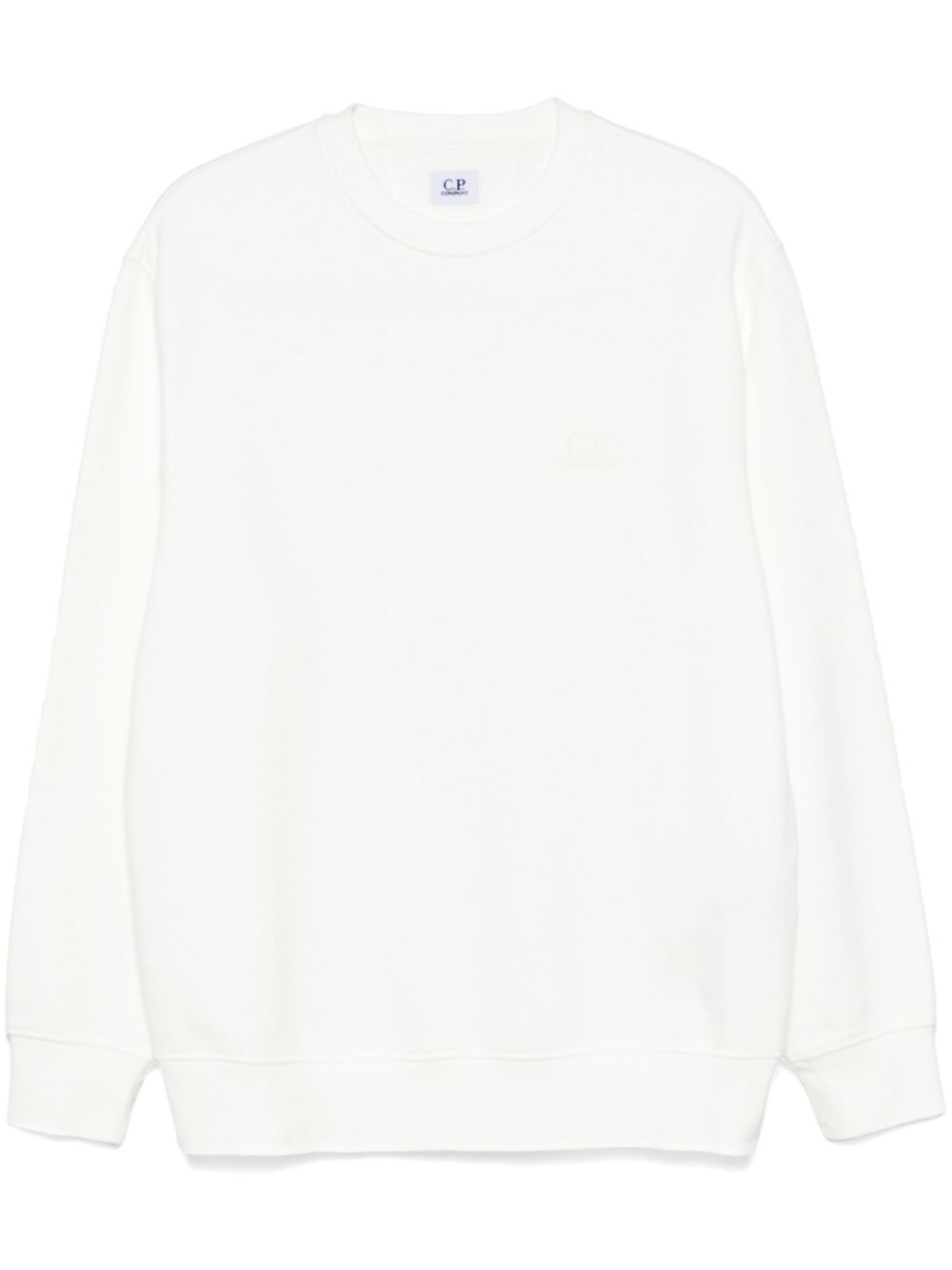 C.P. Company logo-embroidered sweatshirt - White von C.P. Company