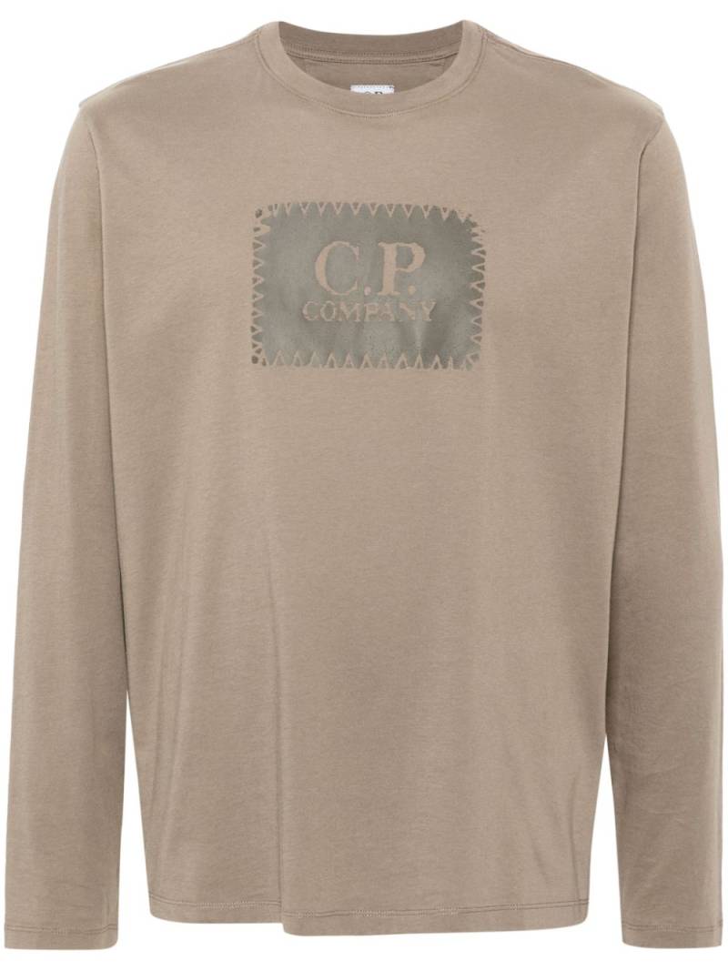 C.P. Company logo jersey T-shirt - Brown von C.P. Company