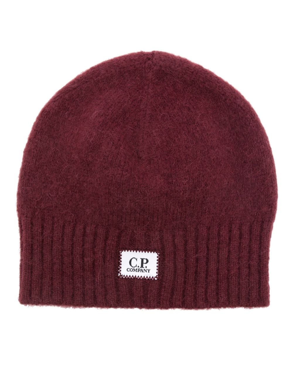 C.P. Company logo-patch beanie - Red von C.P. Company