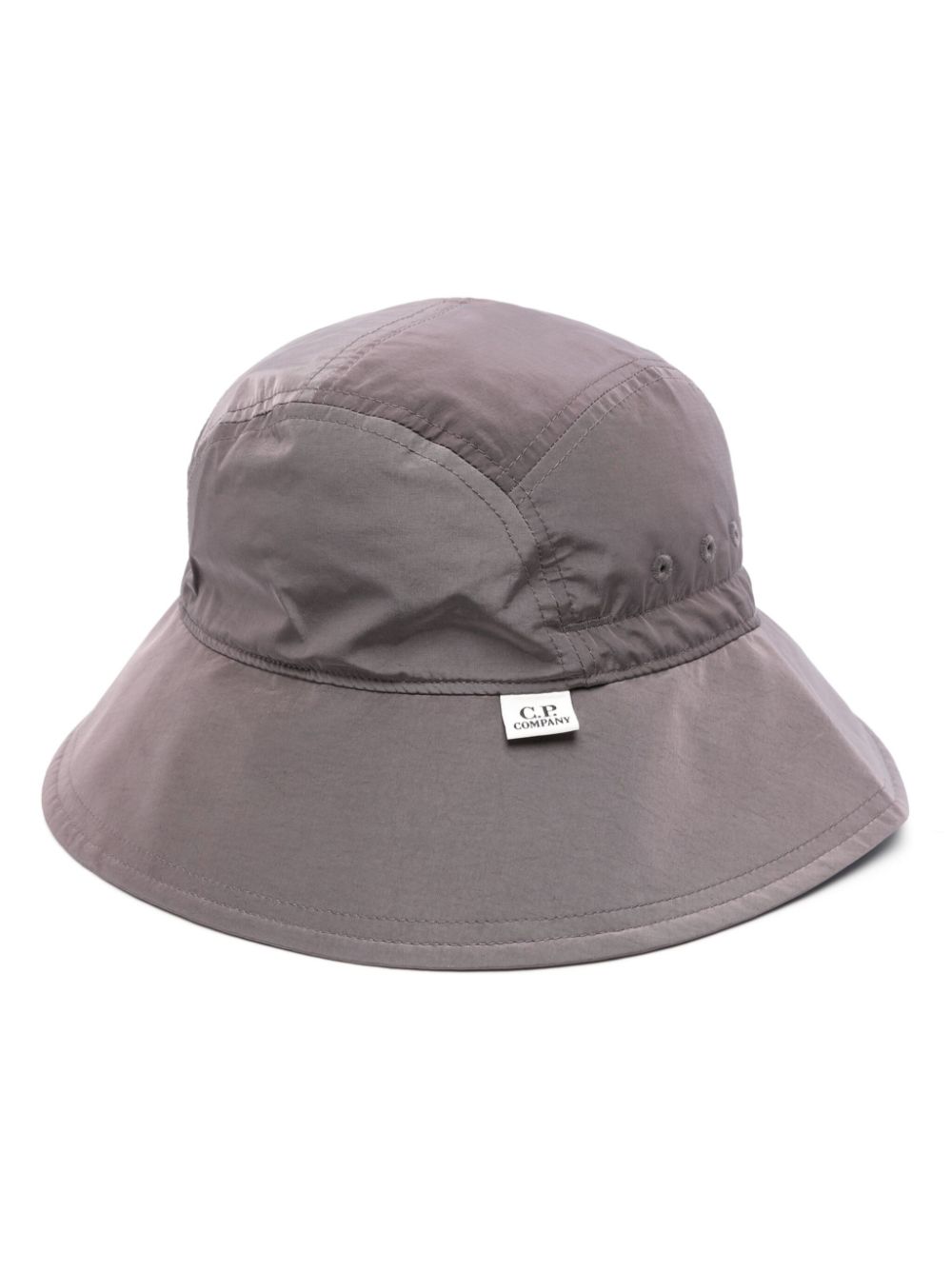 C.P. Company logo-patch bucket hat - Brown von C.P. Company