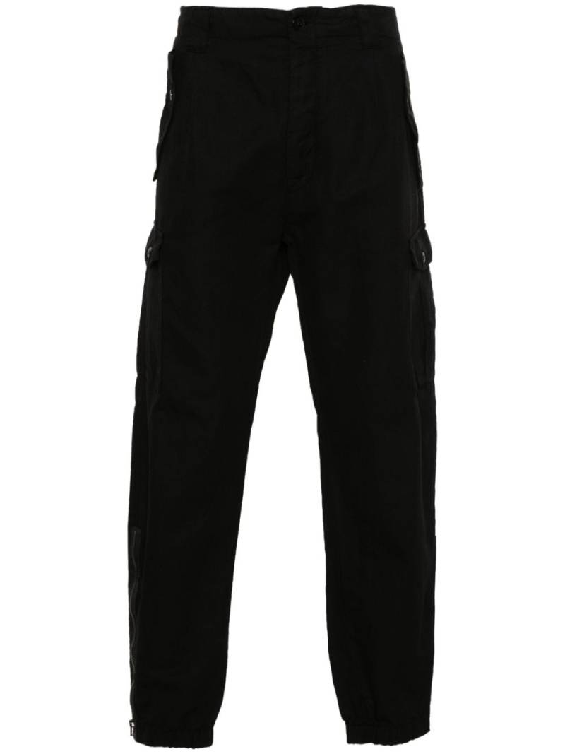 C.P. Company logo-patch cargo pants - Black von C.P. Company