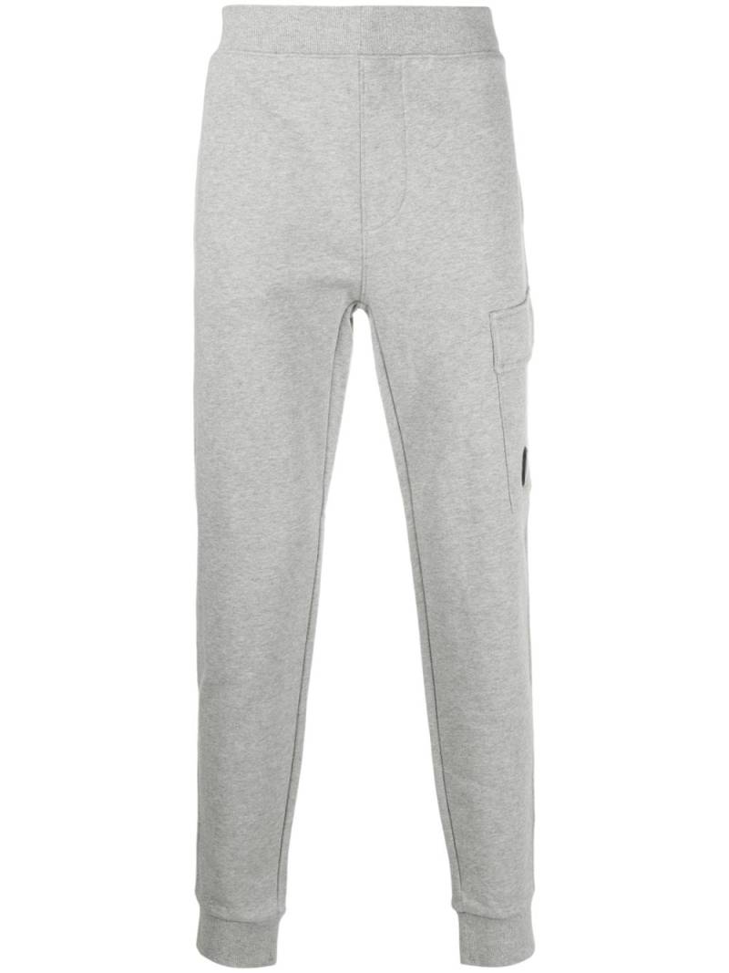 C.P. Company logo-patch cotton track pants - Grey von C.P. Company