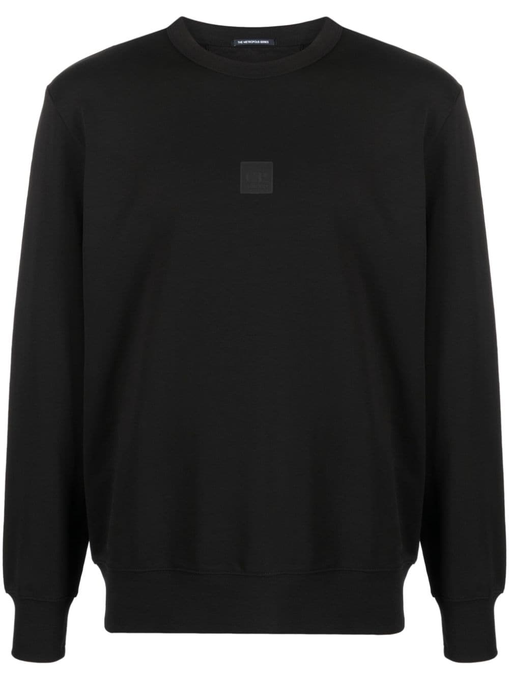 C.P. Company logo-patch fleece sweatshirt - Black von C.P. Company