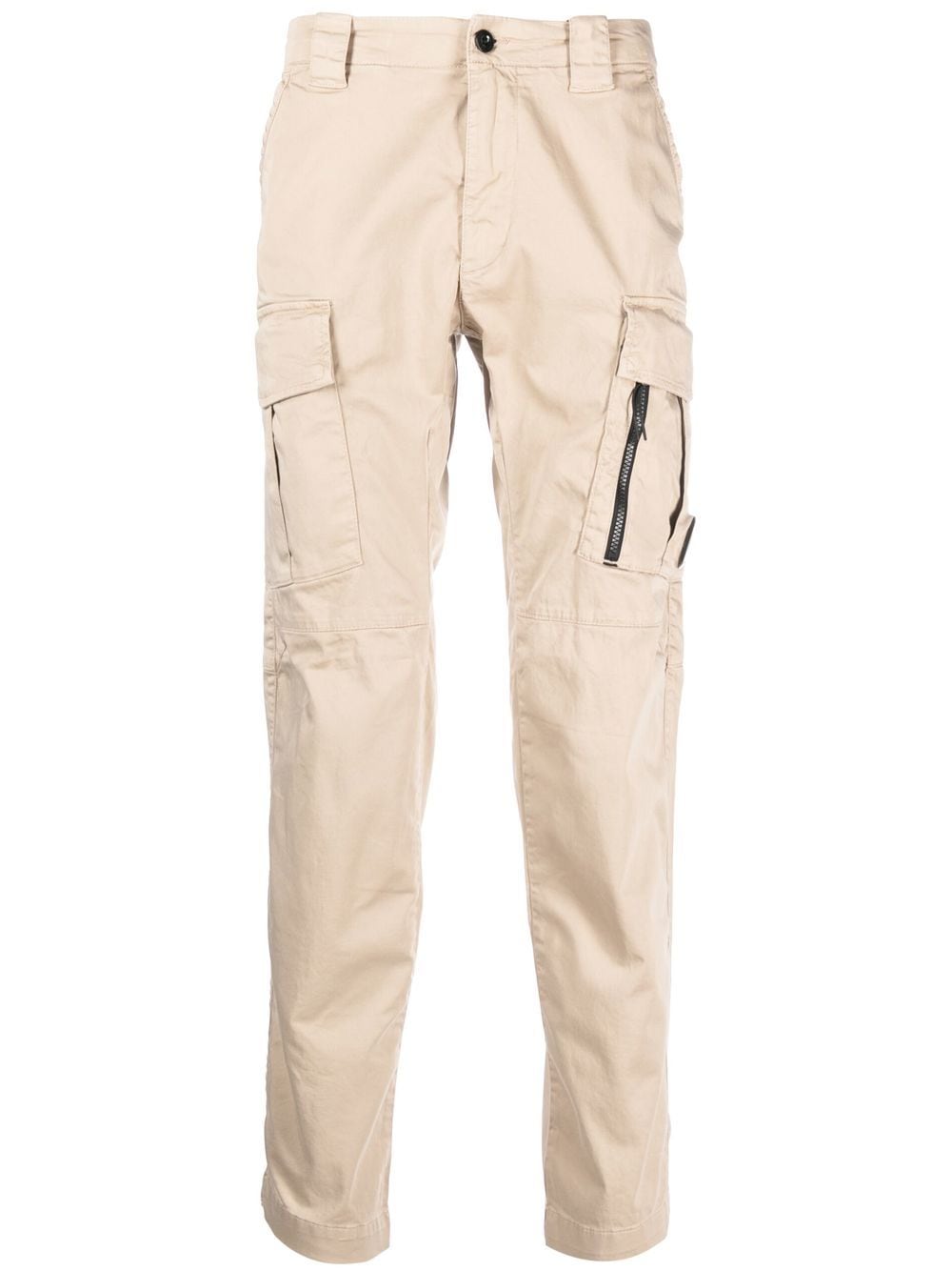 C.P. Company logo-plaque cargo-pocket trousers - Neutrals von C.P. Company