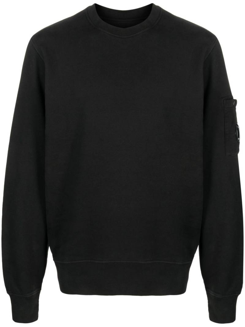 C.P. Company logo-plaque cotton sweatshirt - Black von C.P. Company