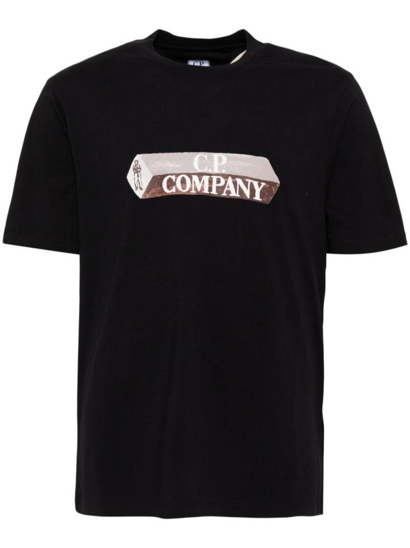 C.P. Company logo-print T-shirt - Black von C.P. Company