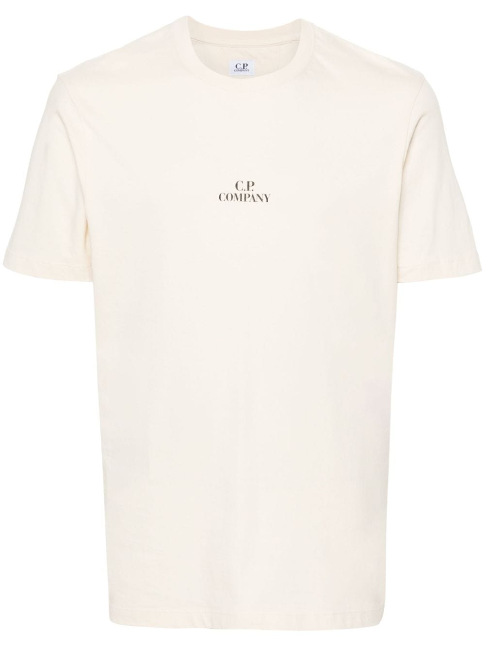 C.P. Company logo-print cotton T-shirt - Neutrals von C.P. Company