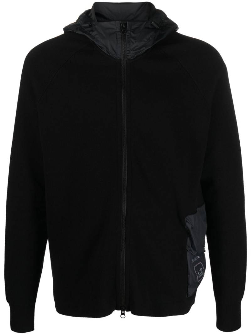 C.P. Company Metropolis Series hooded cardigan - Black von C.P. Company