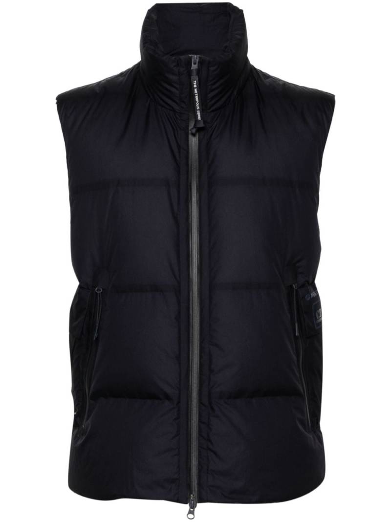 C.P. Company logo-print padded vest - Blue von C.P. Company