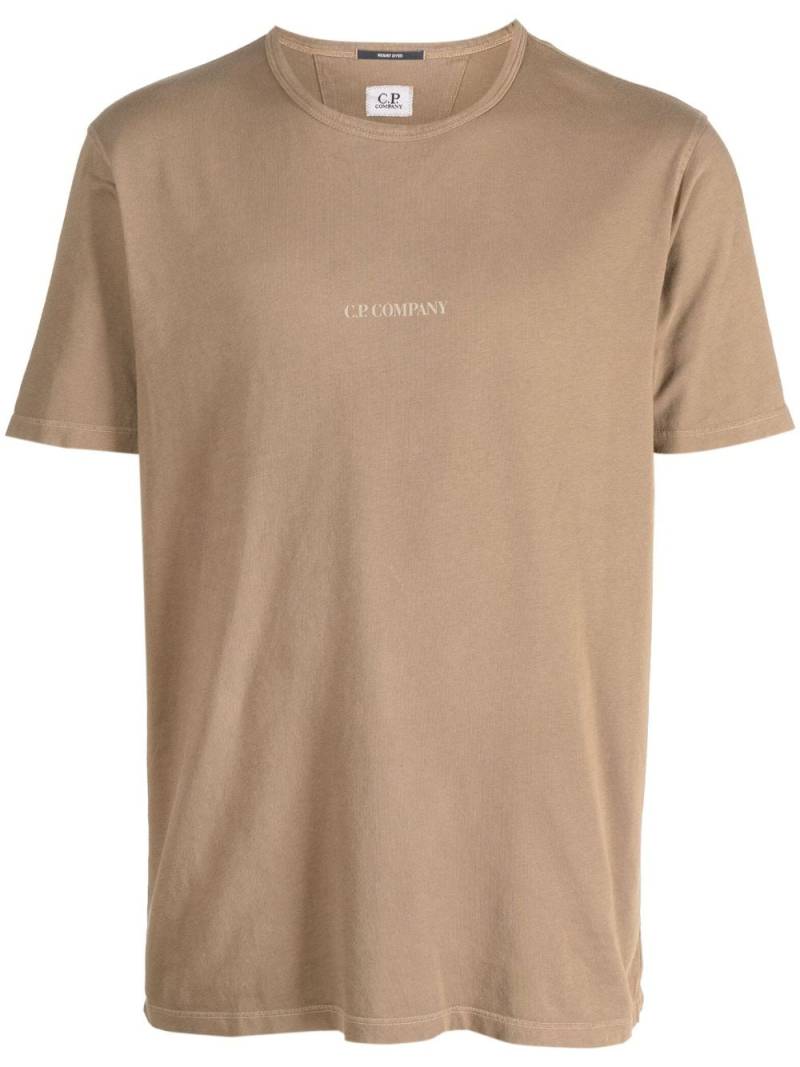 C.P. Company logo-print t-shirt - Brown von C.P. Company