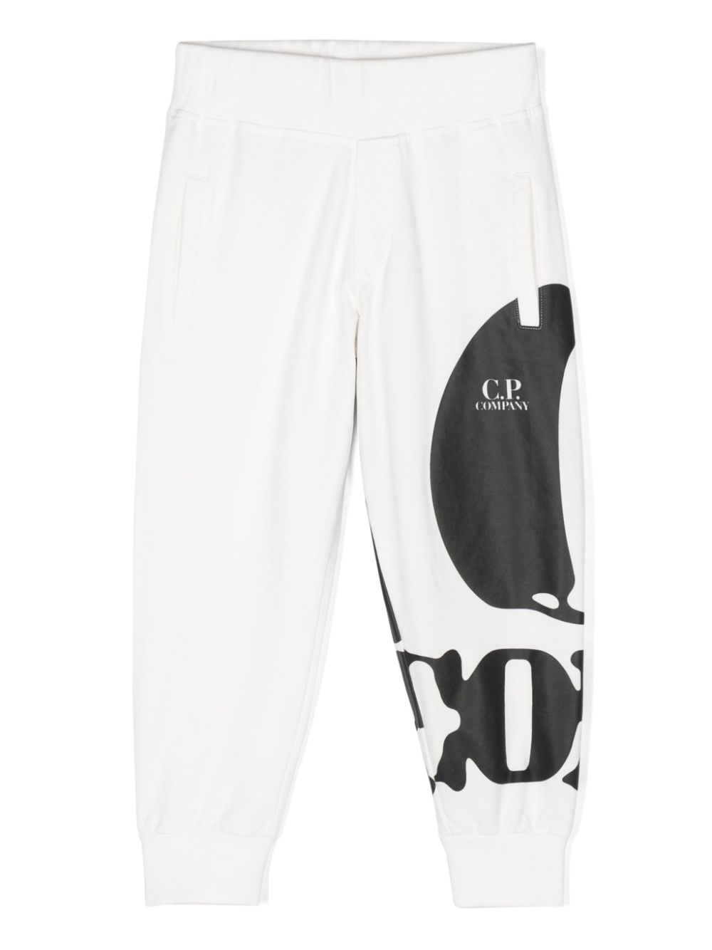 C.P. Company logo-print track pants - White von C.P. Company