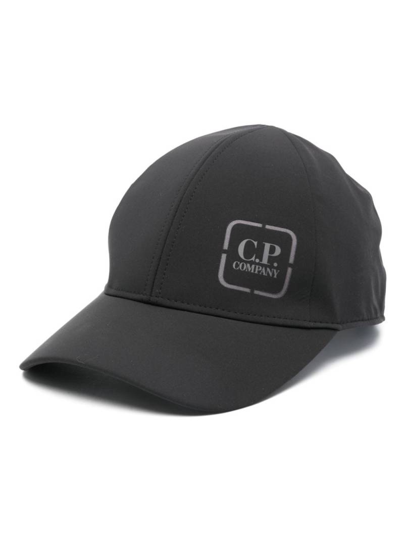 C.P. Company logo-stamp cap - Black von C.P. Company