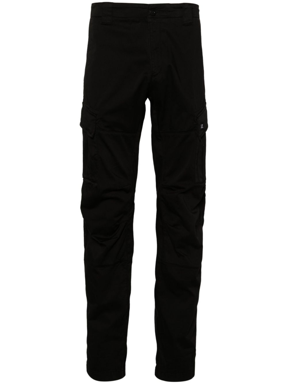 C.P. Company mid-rise tapered cargo trousers - Black von C.P. Company