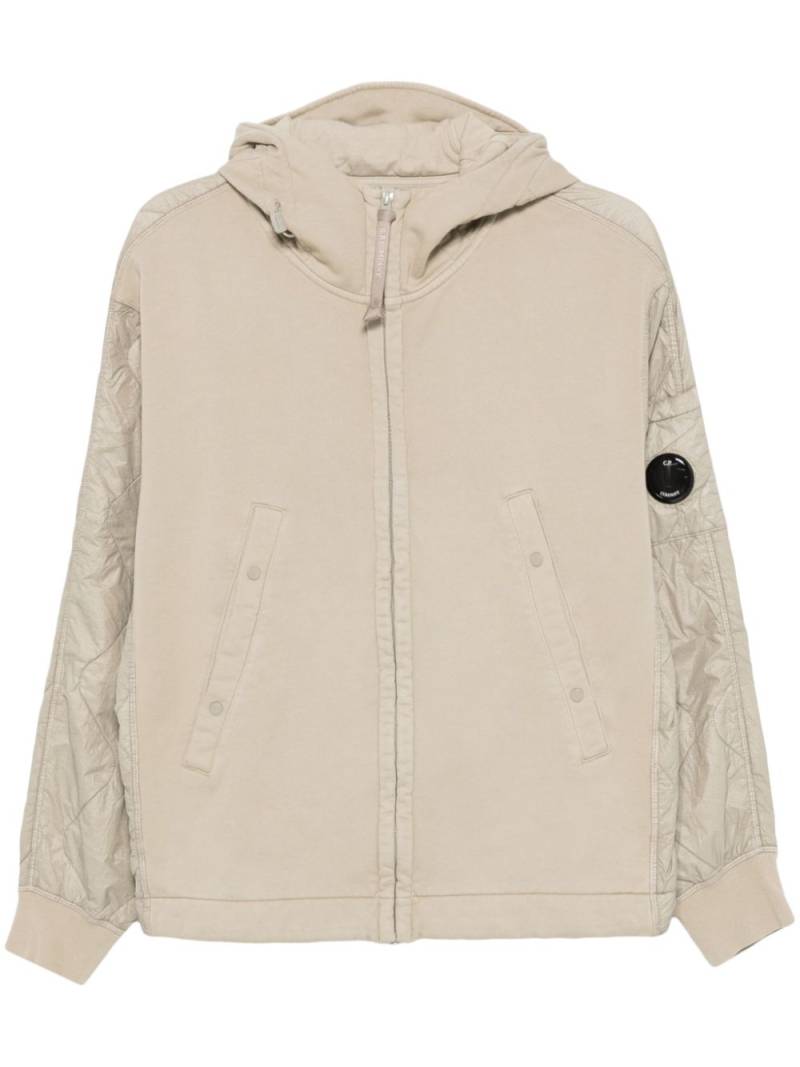 C.P. Company panelled hooded jacket - Neutrals von C.P. Company