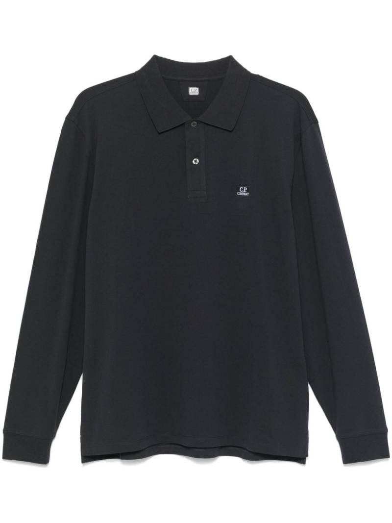 C.P. Company piqué polo shirt - Grey von C.P. Company