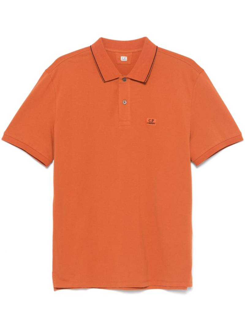 C.P. Company piqué polo shirt - Orange von C.P. Company